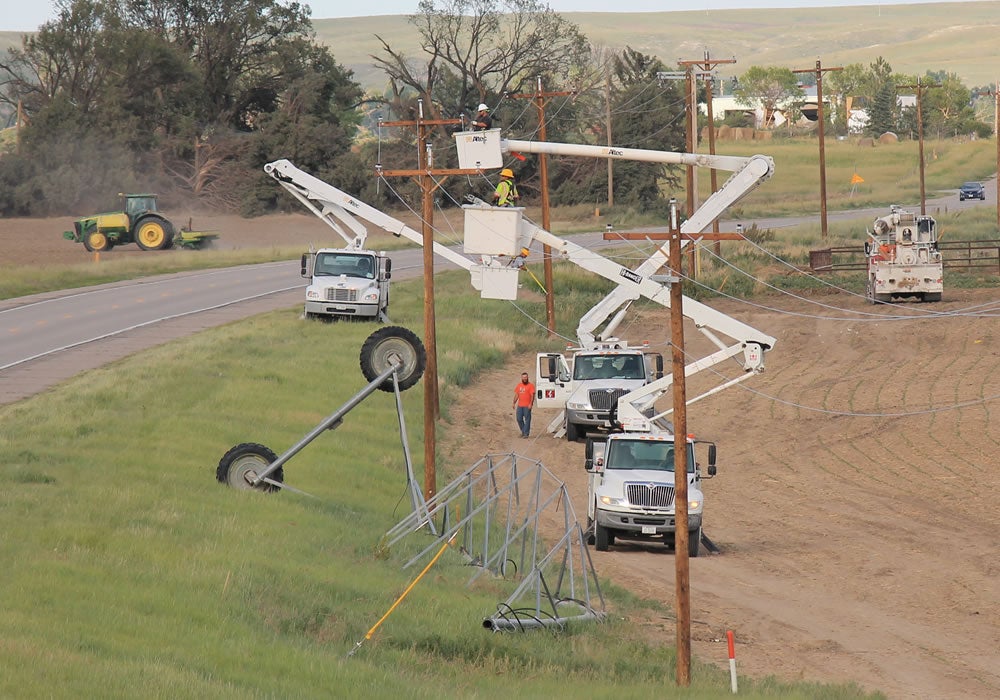 Chimney Rock Public Power District crews at work